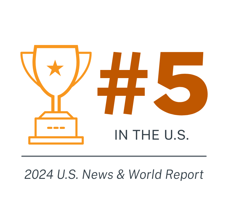 Ranked #5 in the U.S. by U.S. News & World Report 2024