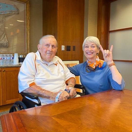 Red McCombs and Lillian Mills