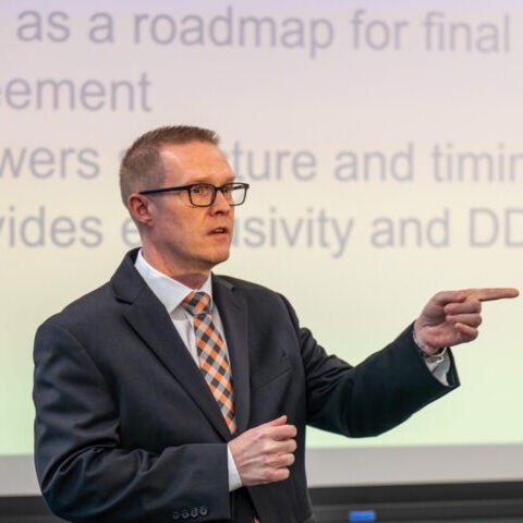 Man giving a presentation