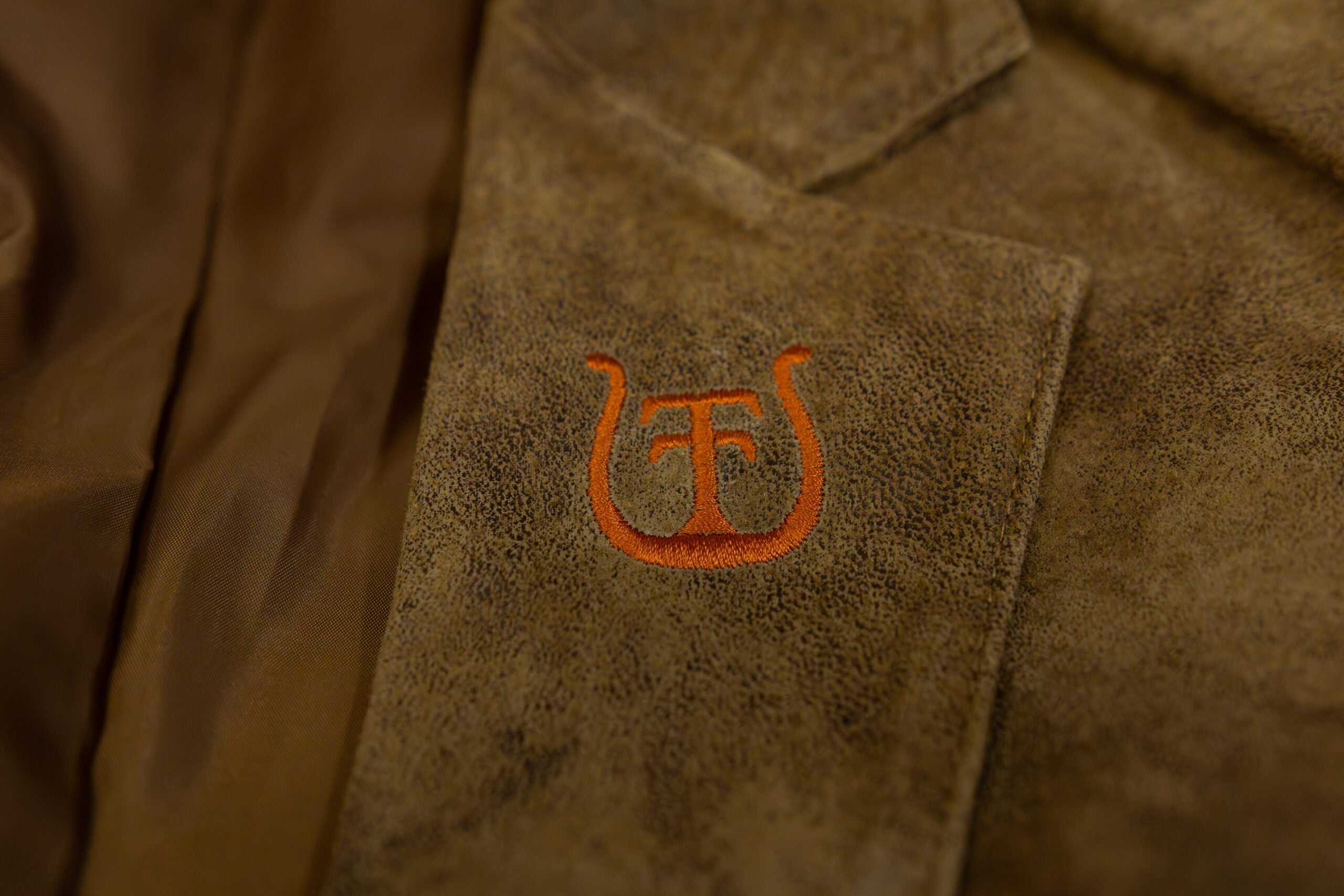 Texas Trailblazers logo embroidered on a jacket