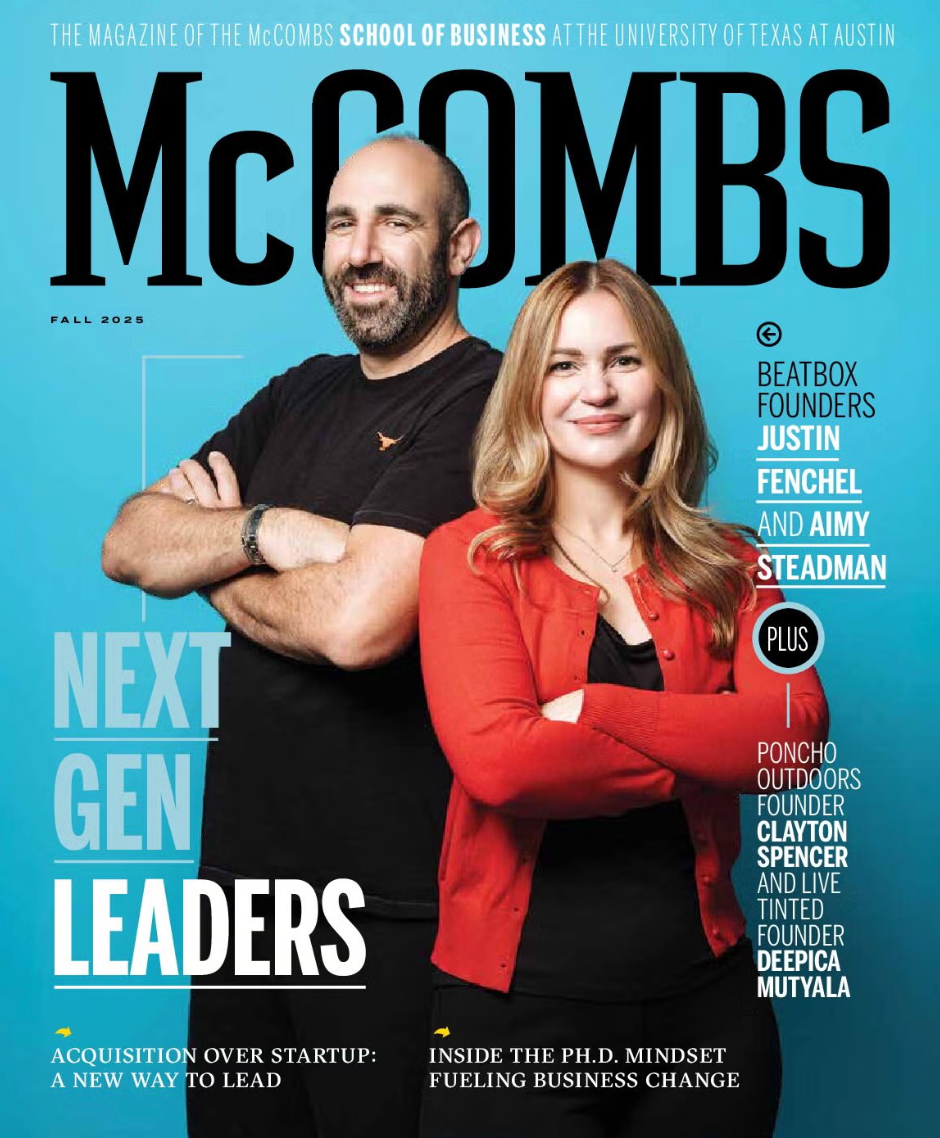 Fall 2025 McCombs magazine cover