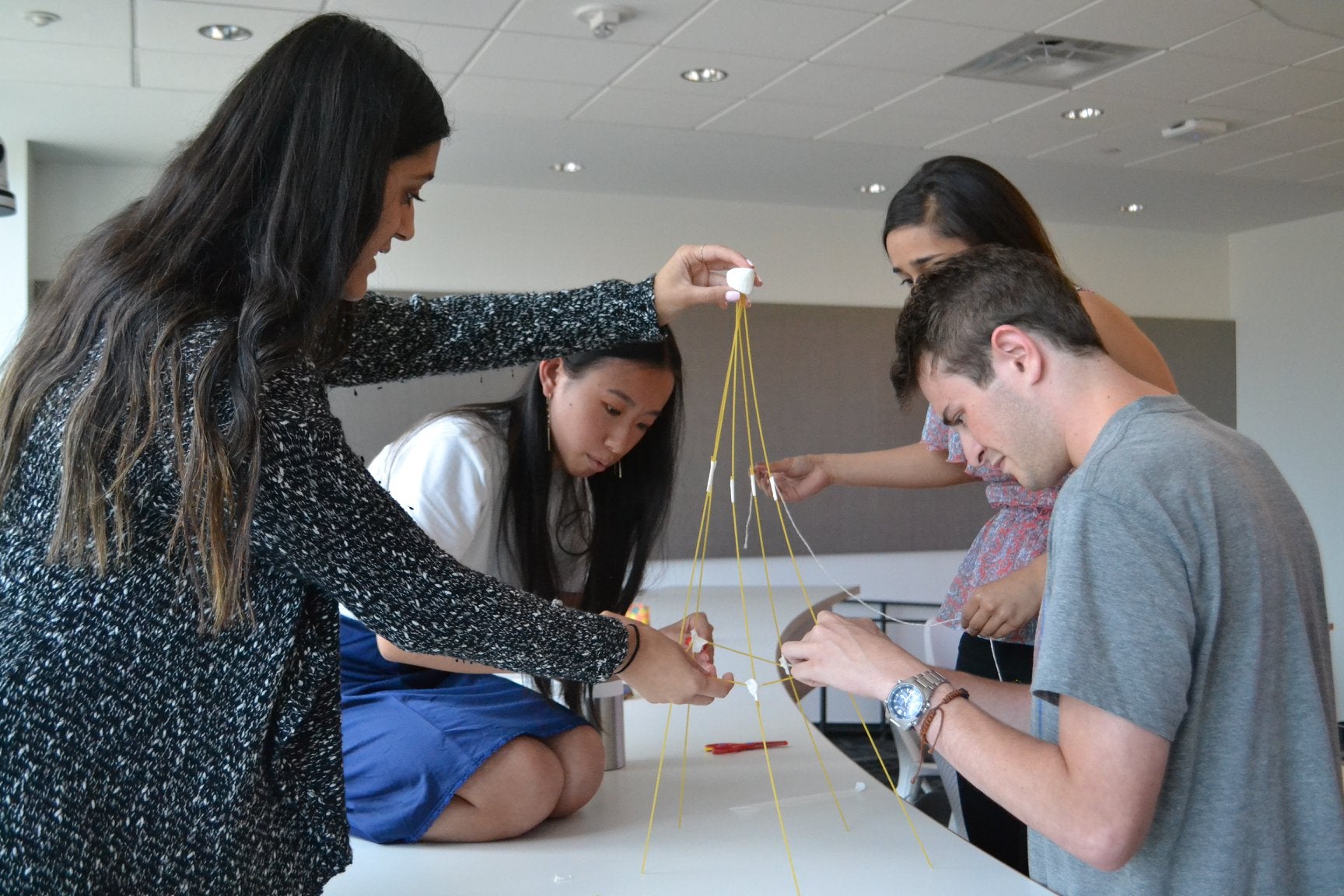 Students working together on a project